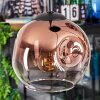 Ripoll hanging light, globe light, Cluster pendant lamp clear, coppery, 4-light sources