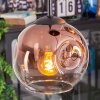 Ripoll hanging light, globe light, Cluster pendant lamp clear, coppery, 4-light sources