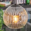 Ripoll hanging light, globe light, Cluster pendant lamp clear, Smoke-coloured, 3-light sources