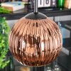Ripoll hanging light, globe light, Cluster pendant lamp coppery, 3-light sources