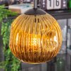 Ripoll hanging light, globe light, Cluster pendant lamp gold, 3-light sources