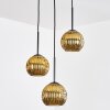 Ripoll hanging light, globe light, Cluster pendant lamp gold, 3-light sources