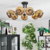 Ripoll ceiling light, globe light gold, 7-light sources