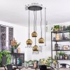 Koyoto hanging light, globe light, Cluster pendant lamp gold, 4-light sources