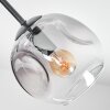 Ripoll ceiling light, globe light clear, Smoke-coloured, 5-light sources