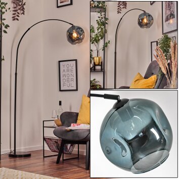 Ripoll floor lamp, Arch lamps black, 1-light source