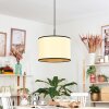 Chellas hanging light, pendant light Ecru, black, 1-light source