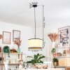 Chellas hanging light, pendant light Ecru, black, 1-light source