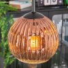 Ripoll hanging light, globe light, Cluster pendant lamp clear, coppery, 3-light sources