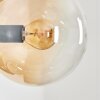 Gastor globe light, wall light Amber, clear, Smoke-coloured, 3-light sources
