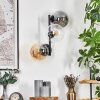 Gastor globe light, wall light Amber, clear, Smoke-coloured, 3-light sources