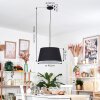 Bassagoda hanging light, pendant light black, white, 1-light source
