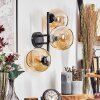 Koyoto globe light, wall light Amber, 3-light sources