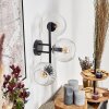 Koyoto globe light, wall light clear, 3-light sources