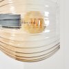 Koyoto globe light, wall light Amber, clear, Smoke-coloured, 3-light sources