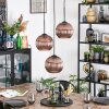 Koyoto hanging light, globe light, Cluster pendant lamp 30 cm coppery, 3-light sources
