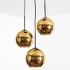 Koyoto hanging light, globe light, Cluster pendant lamp 30 cm gold, 3-light sources