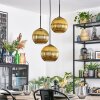 Koyoto hanging light, globe light, Cluster pendant lamp 30 cm gold, 3-light sources