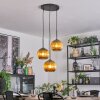 Koyoto hanging light, globe light, Cluster pendant lamp 30 cm gold, 3-light sources