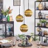 Koyoto hanging light, globe light, Cluster pendant lamp 30 cm gold, 3-light sources