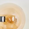 Gastor globe light, wall light Amber, 3-light sources