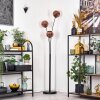 Ripoll globe light, floor lamp coppery, 3-light sources