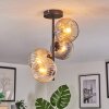 Ripoll ceiling light, globe light Amber, clear, Smoke-coloured, 4-light sources