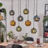 Ripoll hanging light, globe light, pendant light Ecru, black, 8-light sources
