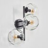 Ripoll globe light, wall light clear, 3-light sources