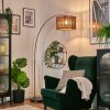 Cando floor lamp, Arch lamps matt nickel, black, 1-light source