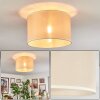 Bassagoda ceiling light beige, white, 1-light source
