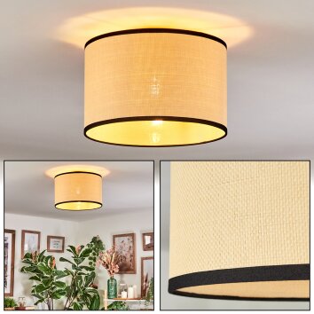 Chellas ceiling light Ecru, black, 1-light source