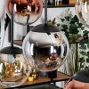 Gastor hanging light, globe light, pendant light Amber, chrome, clear, coppery, Smoke-coloured, 6-light sources