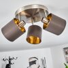 ALSEN Ceiling Light matt nickel, 3-light sources
