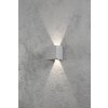 Konstsmide Cremona wall light LED grey, 2-light sources
