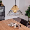 SHALO Pendant Light Light wood, black, 1-light source