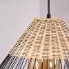 SHALO Pendant Light Light wood, black, 1-light source