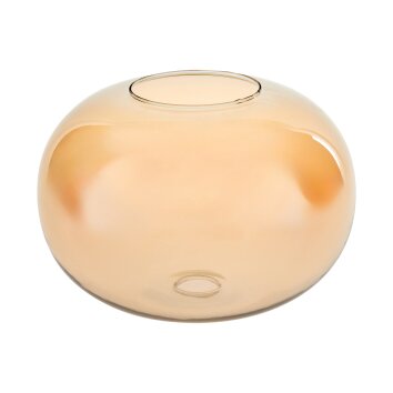 Glass lamp shade  Apedo replacement glass, spare part Amber