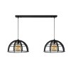 Lucide DIKRA Pendant Light black, 2-light sources