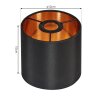 Alsen spare part, Lampshade coppery, black