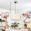 Flemming hanging light, pendant light beige, white, 1-light source