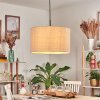 Flemming hanging light, pendant light beige, white, 1-light source
