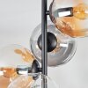 Gastor ceiling light, globe light 32 cm Amber, clear, Smoke-coloured, 4-light sources