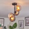Koyoto ceiling light, globe light 32 cm clear, Smoke-coloured, 4-light sources