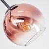 Koyoto ceiling light, globe light 42 cm gold, clear, coppery, Smoke-coloured, 3-light sources