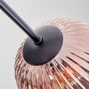 Koyoto ceiling light, globe light 82 cm blue, green, coppery, 7-light sources