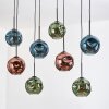 Ripoll hanging light, globe light, pendant light Ecru, black, 8-light sources