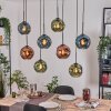 Ripoll hanging light, globe light, pendant light Ecru, black, 8-light sources