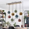 Ripoll hanging light, globe light, pendant light Ecru, black, 8-light sources