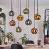 Ripoll hanging light, globe light, pendant light Ecru, black, 8-light sources